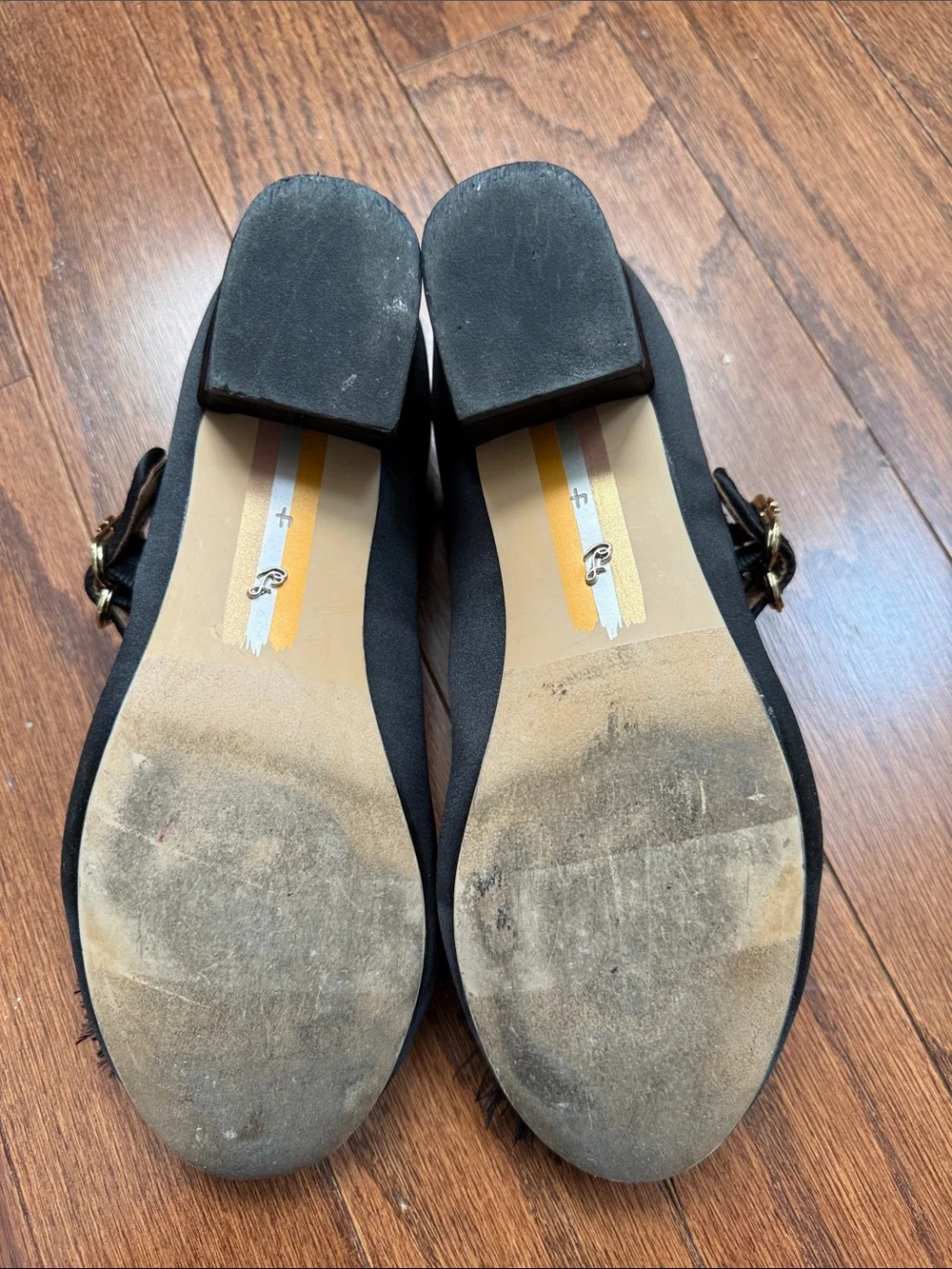 Girls Sam Edelman Black Pom Mary Jane Heel Dress Shoes